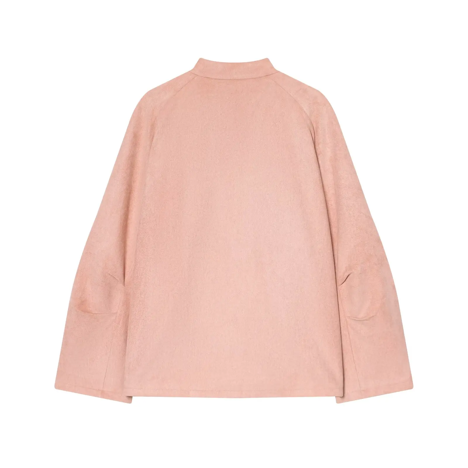 Faionable Pelle scamosciata Jaet Autunno da donna Nuovo colletto alla coreana Design tutto abbinato JNLEAOG Cappotto da donna con cerniera in fibra di poliestere