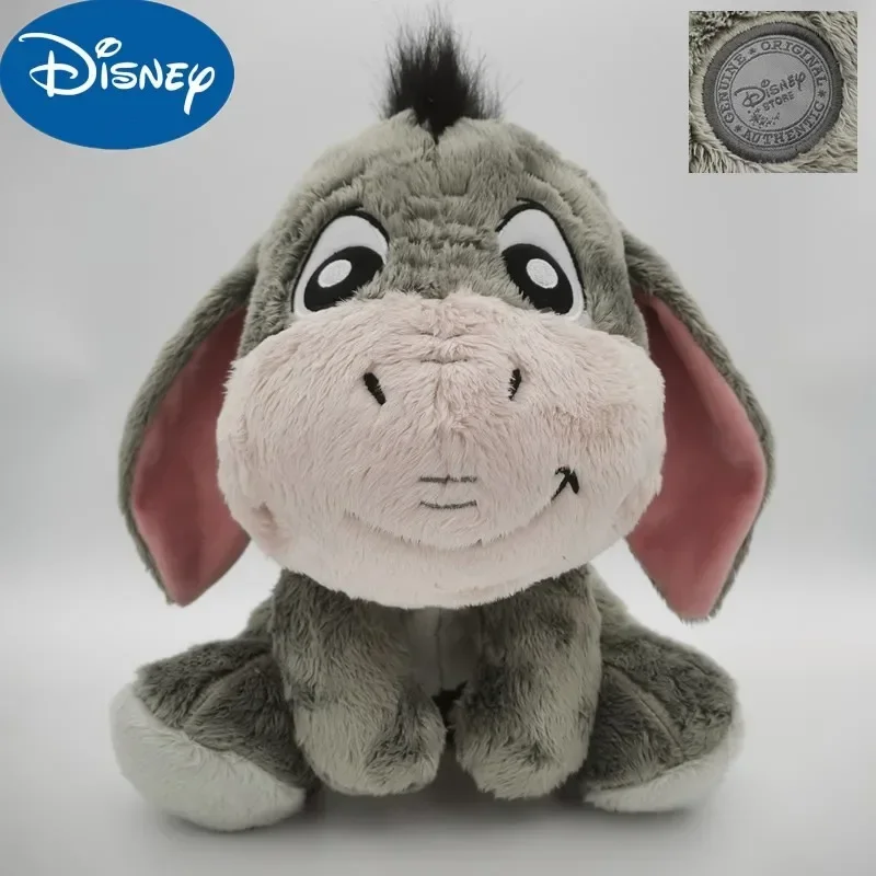 28cm Disney Plush Toy Eeyore Donkey Plush Dolls Cute Cartoon Gray Soft Stuffed Animal Pillow Room Decoration Cute Christmas Gift