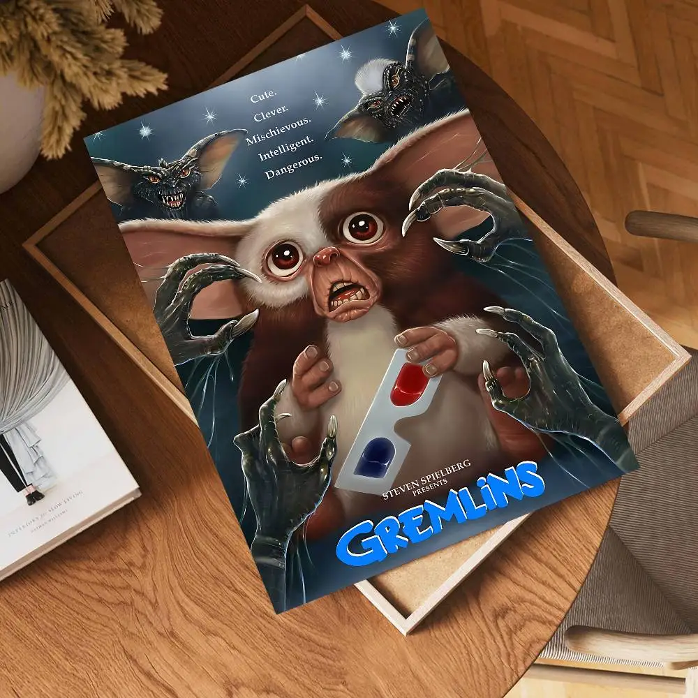 G-Gremlins Vintage Posters Sticky Vintage Room Home Bar Cafe Decor Kawaii Room Decor