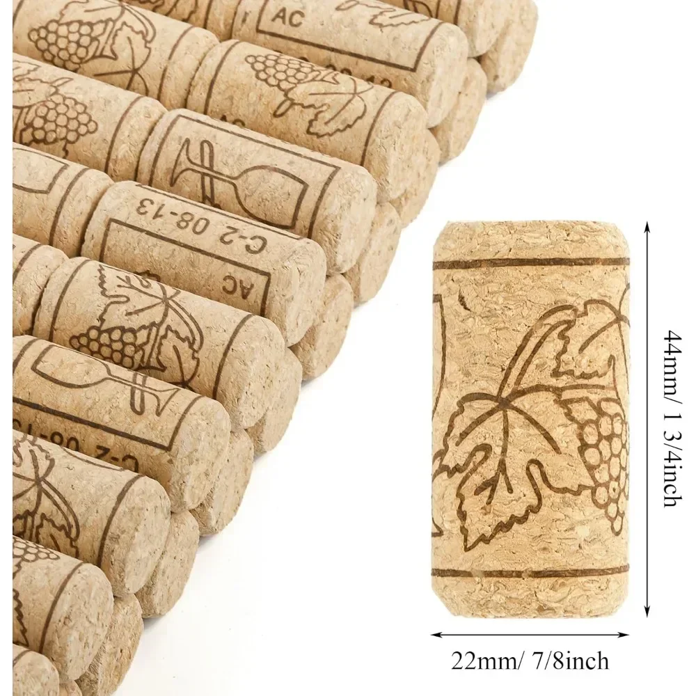 20pcs Red Wine Champagne Natural Synthetic High Density Cork Stopper Sealing  Cap Bottle Stopper  Set