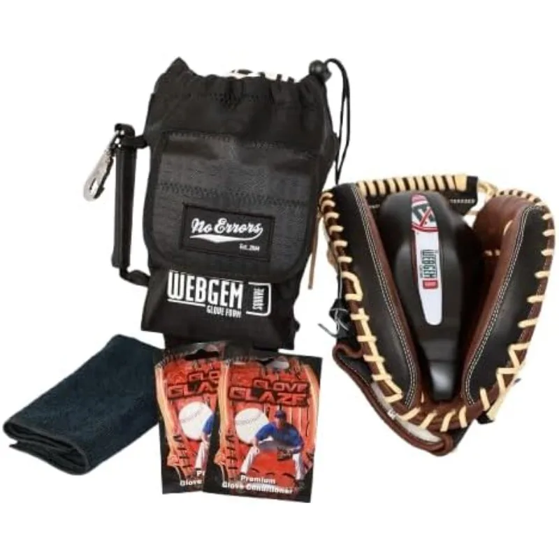 

No Errors WebGem Catchers Mitt Care Kit - Formation Tool, Reduces Break-in Time,Holds Shape, Essential Gear,(Glove NOT Included)