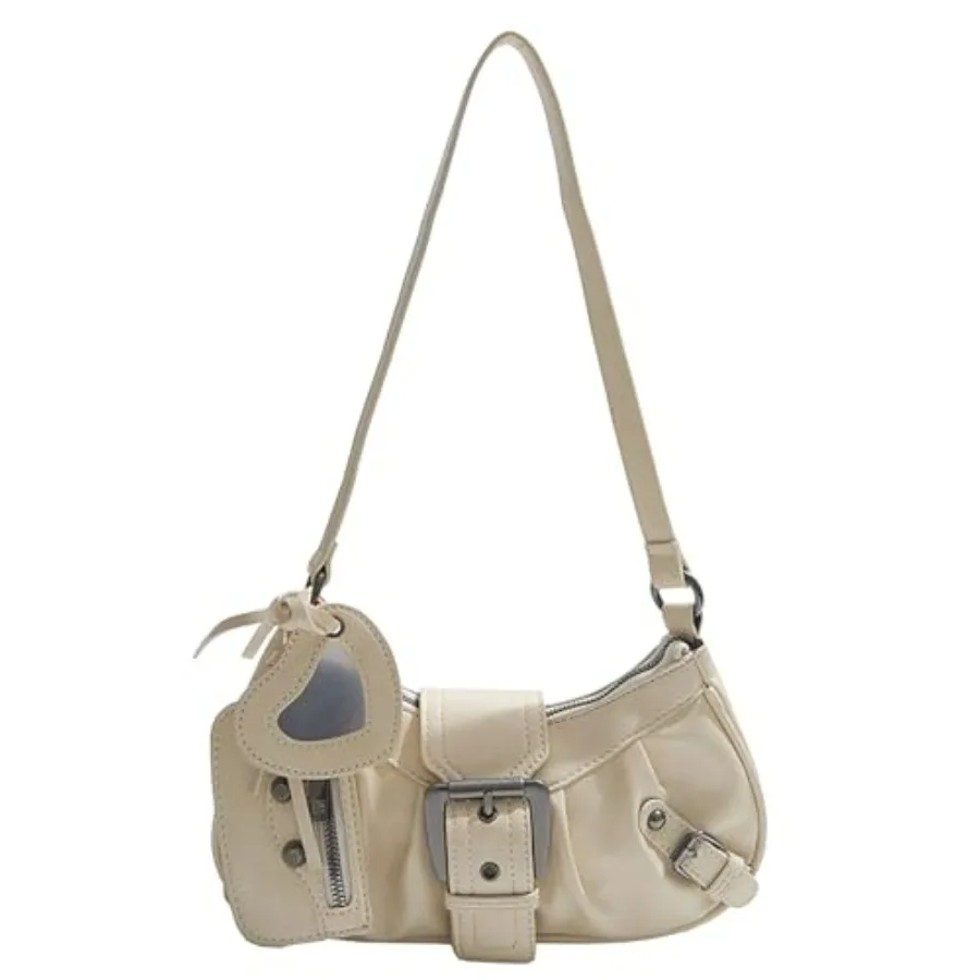 

Shoulder Bag for Women, Top Handle Y2K Purse Hobo Clutch Small Punk Purse Trendy Underarm Bag