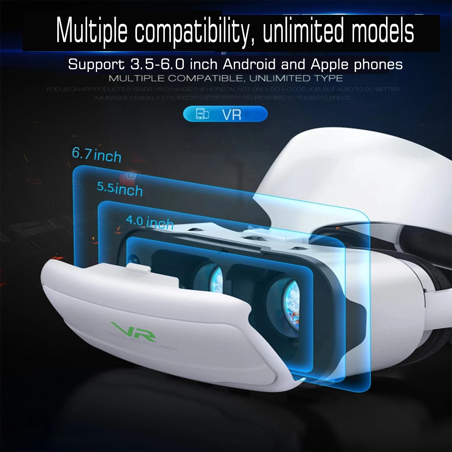 Shinecon VR Glasses Headset 3D Virtual Reality Device Helmet Viar Goggle Lenses For Smartphone Smart Cell Phone Realidade Viewer