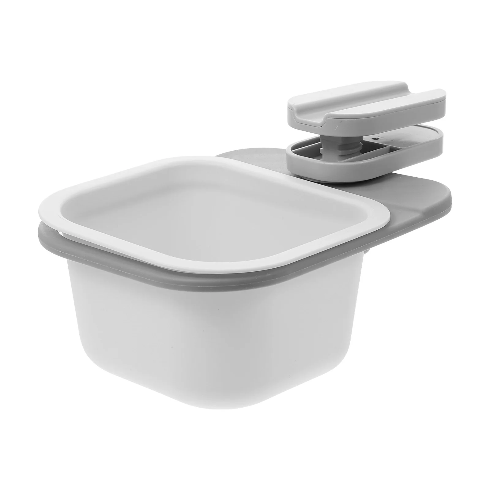 

1pc Rotatable Storage Box Clip Trash Can For Desk Kitchen Bathroom Table Sundry Holder Home Use Garbage Bin Organizer Case