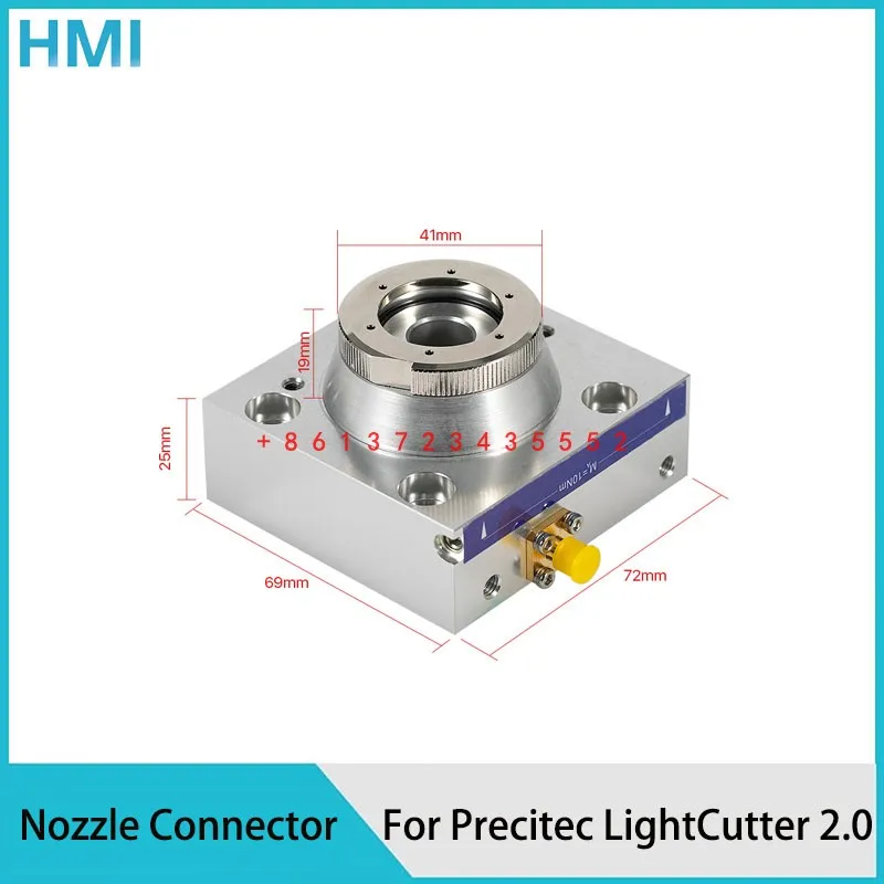 

CNC Laser 1064nm OEM Nozzle Connector Ceramic Holder Laser Head Part for Precitec LightCutter 2.0 Laser Head