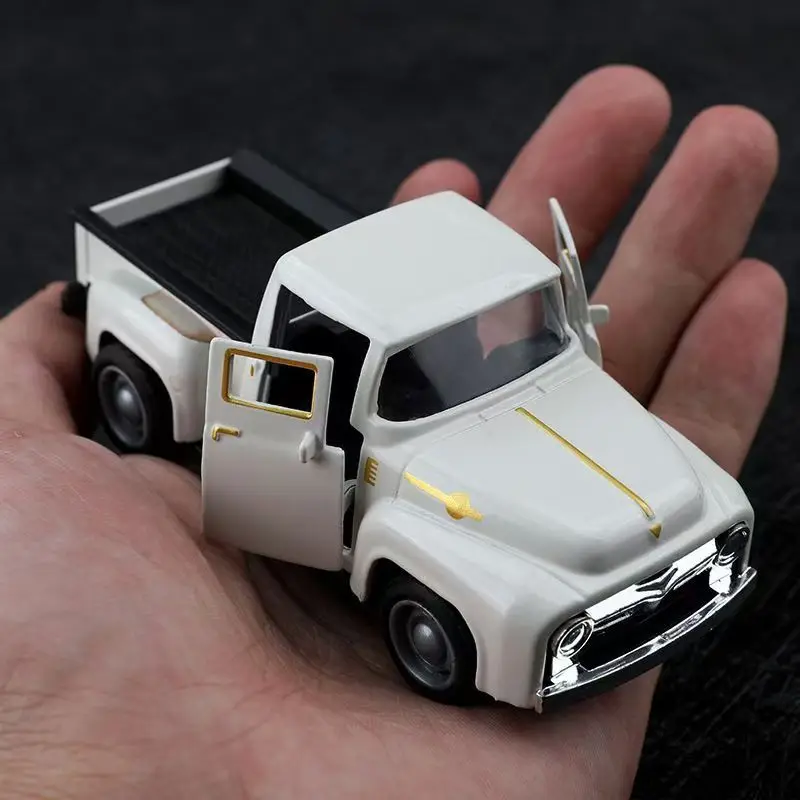 Neue Farbe Klassische Pickup Lkw Auto Modell Legierung Vintage Zurückziehen Diecast Auto Modell Weihnachten Jungen Spielzeug Geschenk Sammlung Dekor