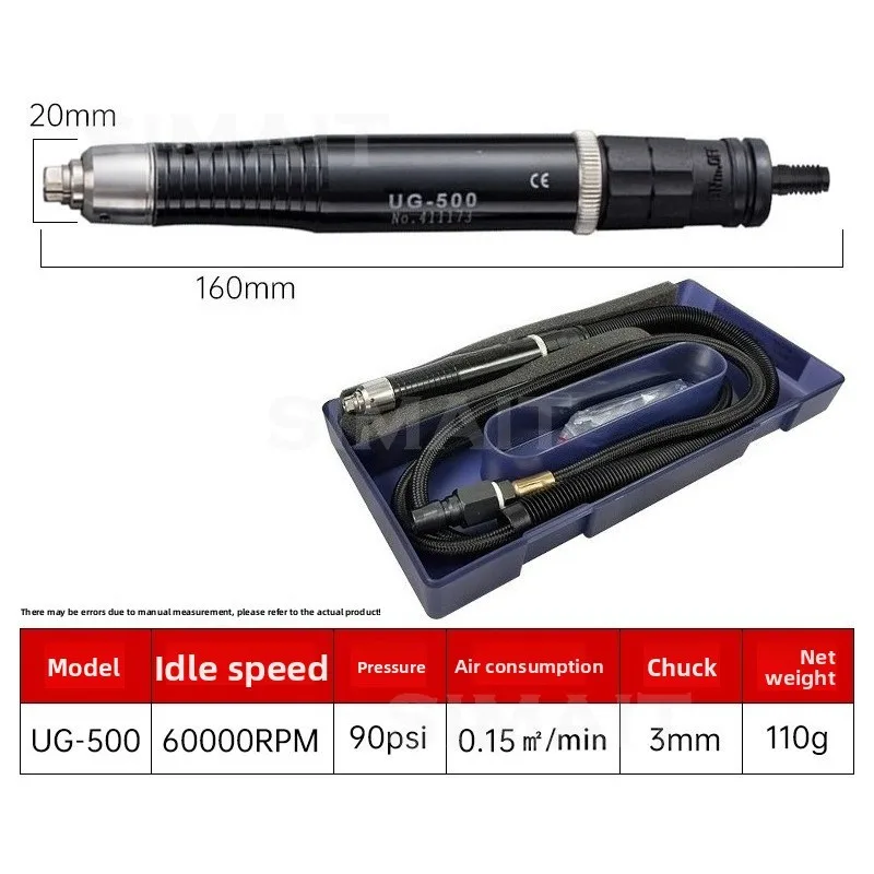 Pneumatic Grinder Air Grinding Pen UG-400 Engraving Grinder, Pneumatic Small Hand Grinder Industrial Grade