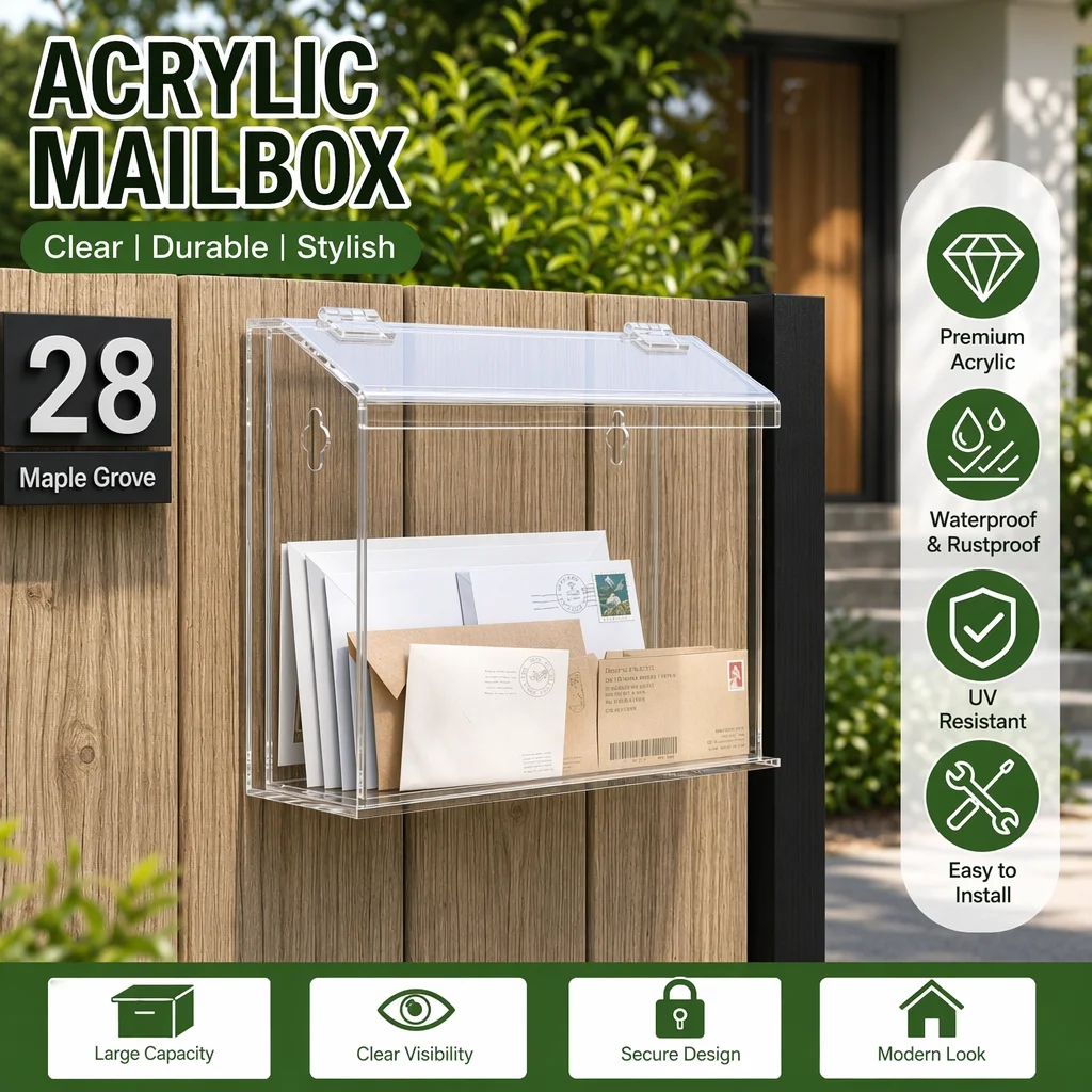 wall-mounted-transparent-acrylic-rainproof-mailbox-easy-view-letter-check-outdoor-weather-resistant-postbox