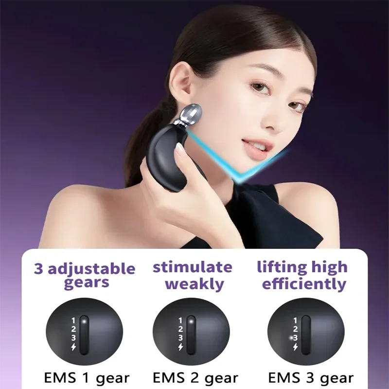 KAKUSAN فاخر صغير مكركرنت الأسطوانة مدلك الرعاية المنزلية EMS جهاز تنغيم الوجه لتجديد شباب الجلد شد الوجه