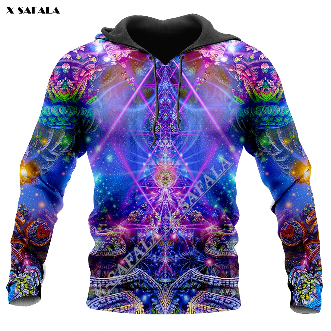 Dancing Shiva Psychedelic Mandala Art 3D Full Print Zipper Hoodie Men Pullover Sweatshirt Hooded Jersey Tracksuits Outwear