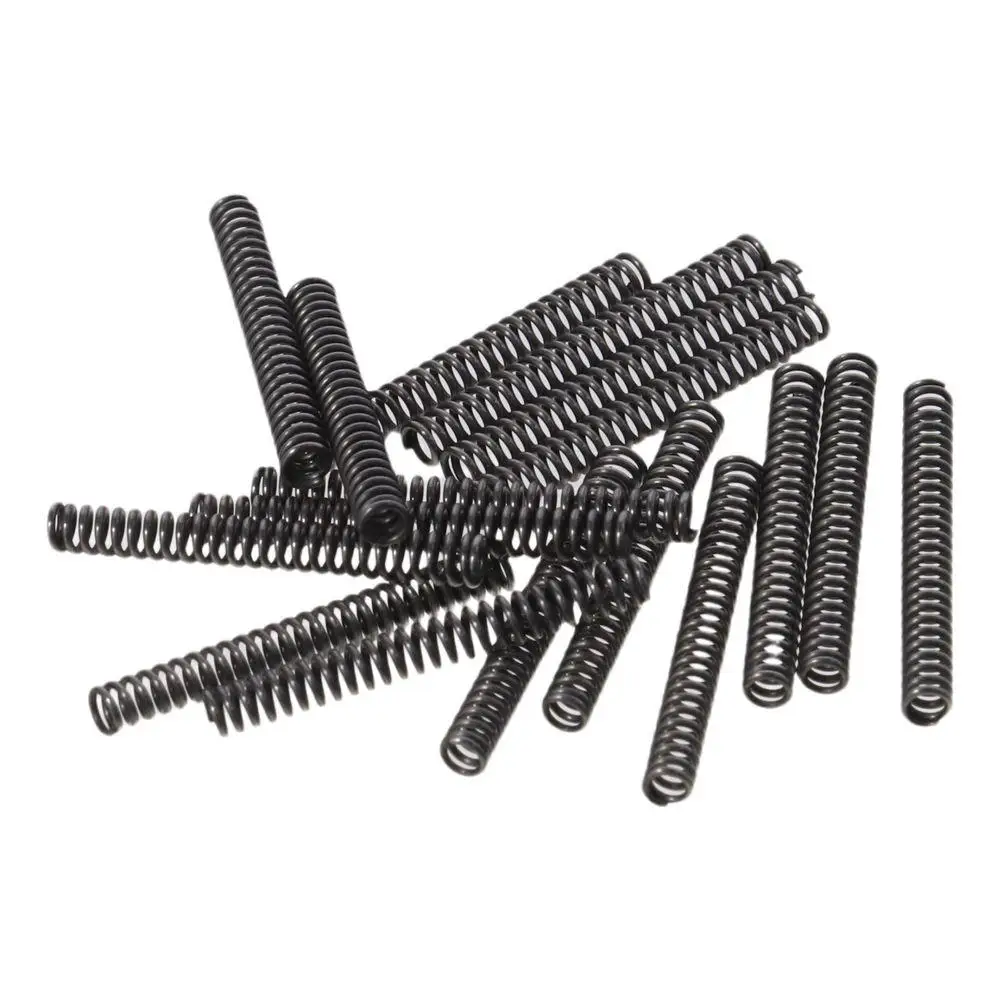 10Pcs Durable 3mm OD Spring Steel Coil 0.5mm Wire Size Black Compression Spring Return Spring Shop and Home Repairs