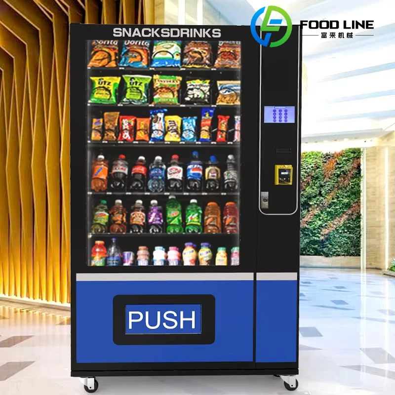 

Customized Large Capacity Snack Machines Coin Vending Machine Water Bottles Drink Vending Machine for Food and Drink Expendedora