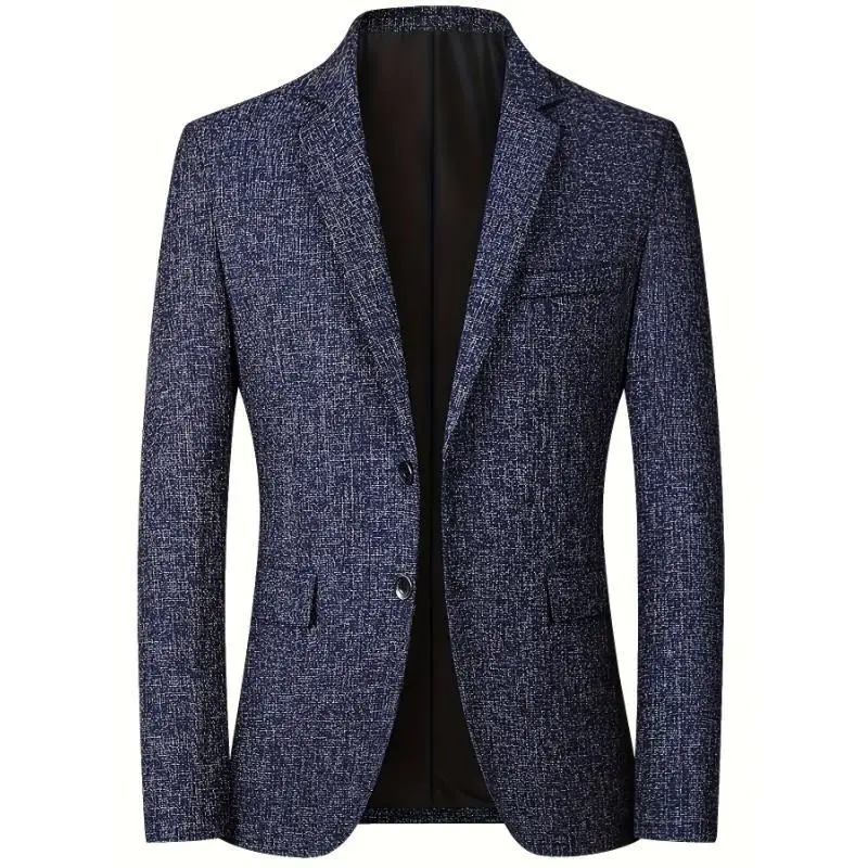 

Casual Single-Breasted Men's Jacket Business Warmth-Friendly Cross-Border Fashionable Slim Fit Elderly Applicable