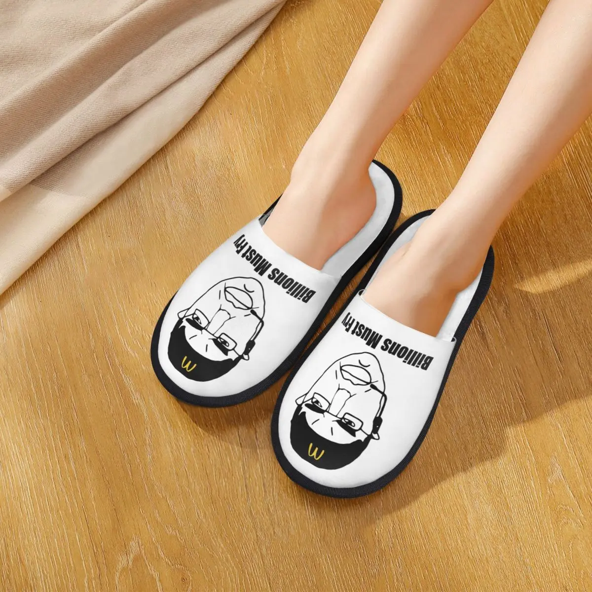 Custom CHUD Billions Must Fry Slippers Memory Foam Warm Soft Women House Slipper Indoor Cozy Shoes