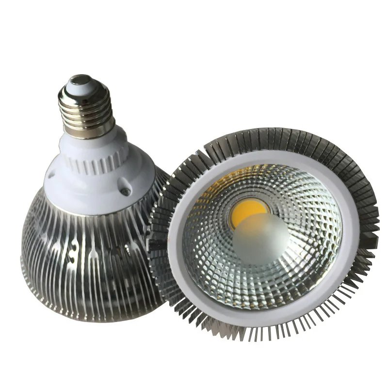 

Aluminum 25w E27 PAR38 LED Bulb Lamp AC85-265V COB LED SpotLight Replace 50w Halogen bulb 3000k Natural White 4000k 6000k