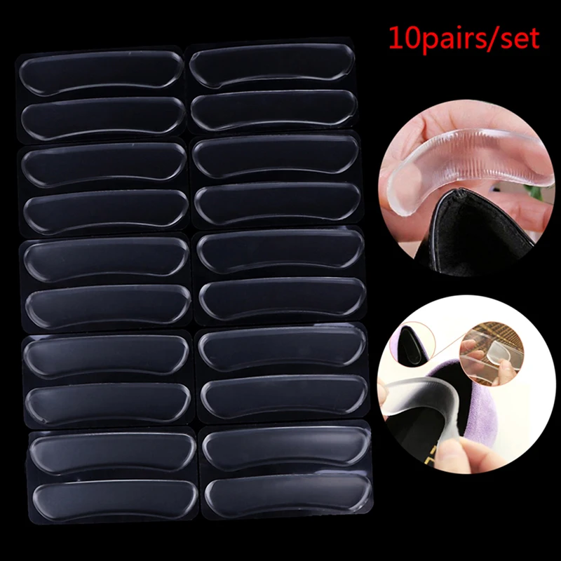 

10 Pair/set Foot Care Insoles Inserts Shoes Liner Silicone Gel Pads Feet Protector