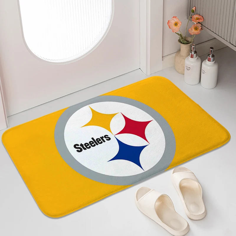 Mat for Hallway Z-Steelerss Washable Non-slip Kitchen Rug Aesthetic Useful Things for Home Entrance Carpet Bathmat Funny Doormat