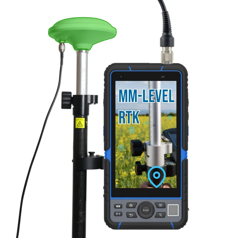 Hugerock g60f pda robuste rtk gnss empfänger vermessung kartierung qualität multi mode dual frequenz vier arm spirale rtk gnss antenne