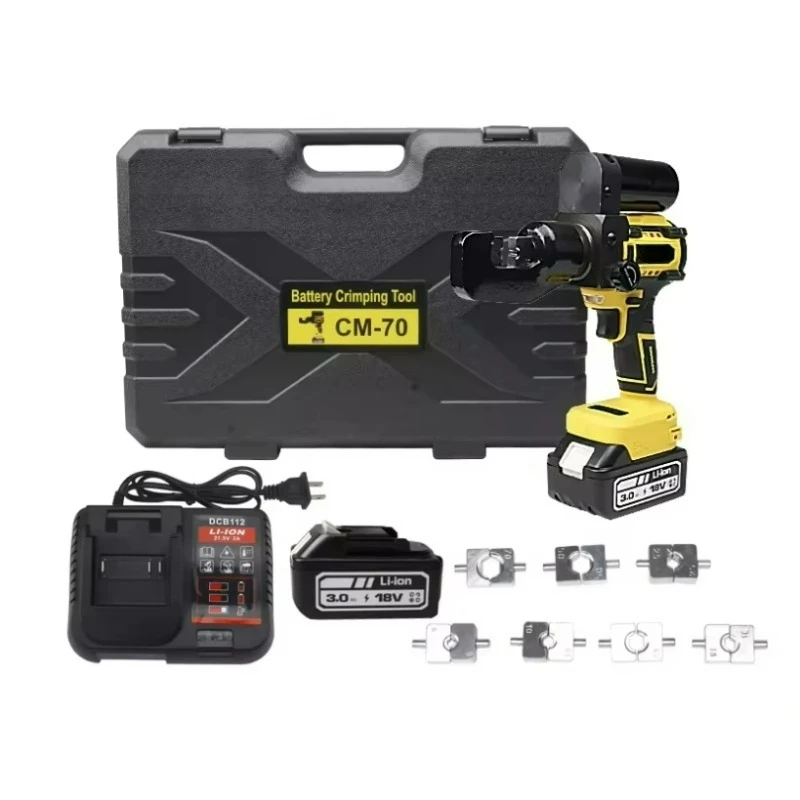

CM-70 Mini Hydraulic Battery Powered Cable Crimping Tool for 4-70mm Cable