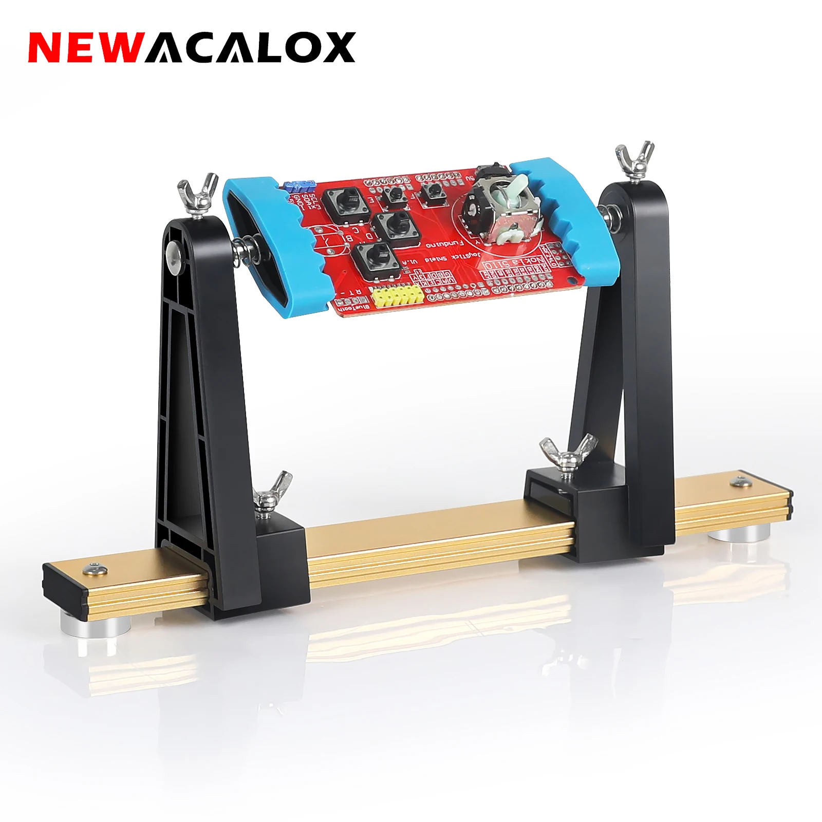 NEWACALOX 360° Rotated Magnetic Adjustable Circuit Board Holder Soldering Helping Hand for Clamping PCB/Desoldering/Soldering