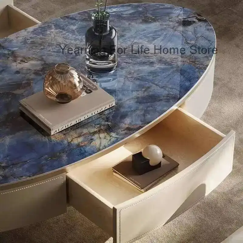 Side Saving Table Minimalist Space Luxury Italian Minimalist Antique Coffee Table Storage Computer Couchtisch Salon Furniture