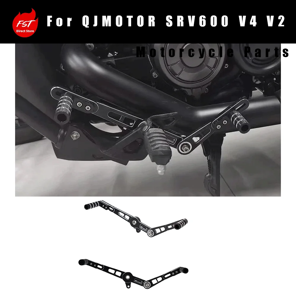 Modification Front & Rear Shift Lever Parts for QJ SRV 600 V4 V2, CNC Machined