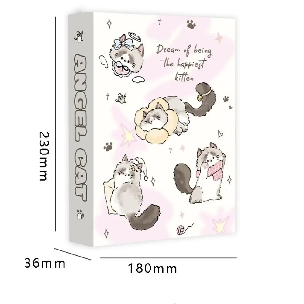 Puppy A5 Binder Photocard Holder Kpop Idol Photo Album Kawaii Cat Photocards Collect Book Album for Photograph