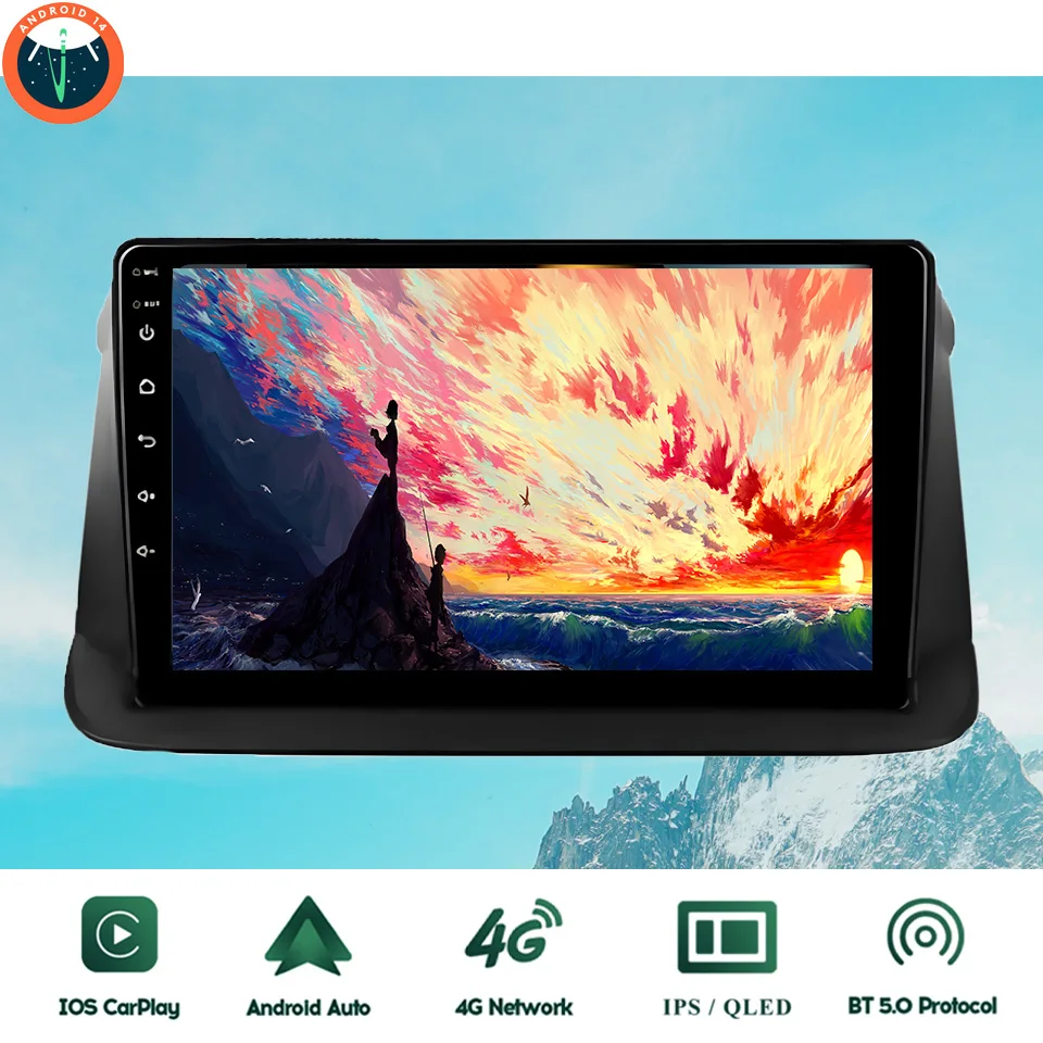 9‘’ QLED Android 14 8G Ram Car GPS Navi Music Video Multimedia Player For Honda Stepwgn 2005 - 2009 Auto Stereo Head Unit