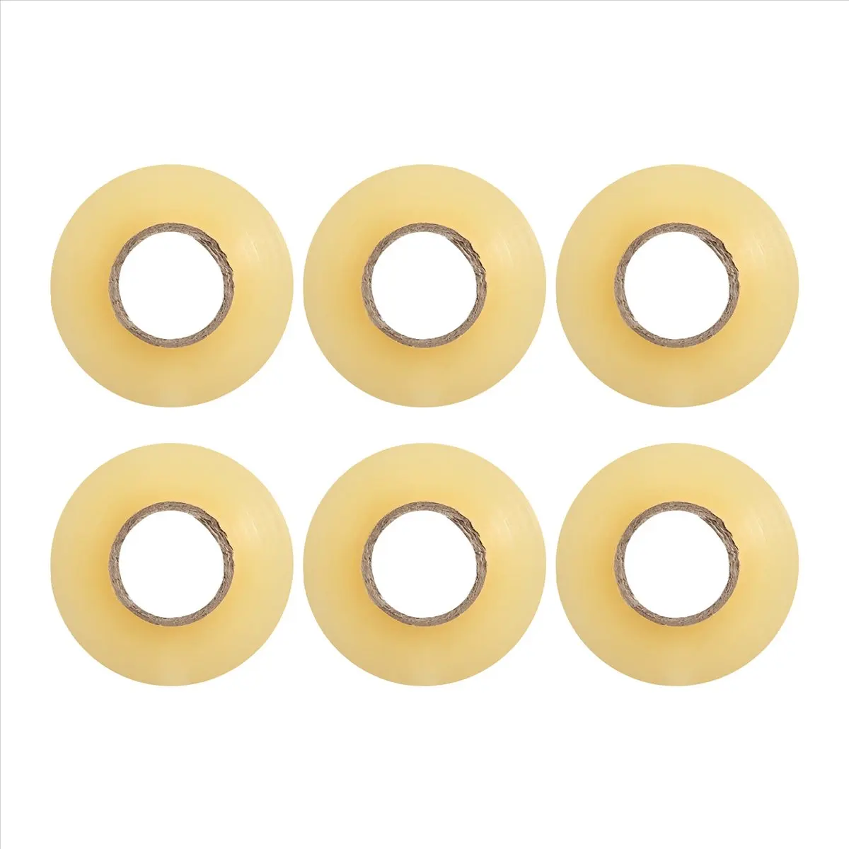 ABME New 6 Pack Clear Hockey Tape Multipurpose Tape Roll Shin Pad Sock Tape Roll Sports Gear 2.4cmx28M Hockey Sports Gifts