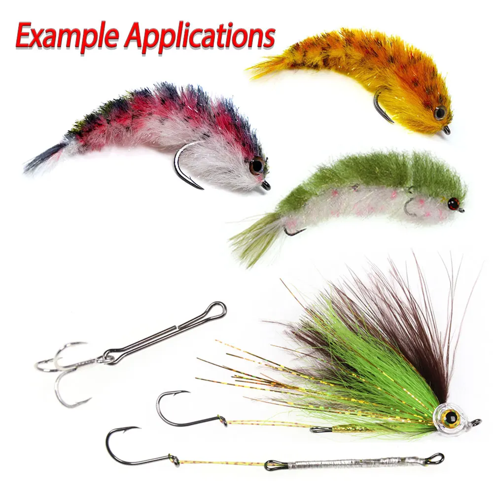 50 Stück 10mm~45mm Fischschädel Gelenkige Fischwirbelsäule Waddington Shank Big Game Shank Streamer Finesse Changer Fliegenbindematerial – Detail 6