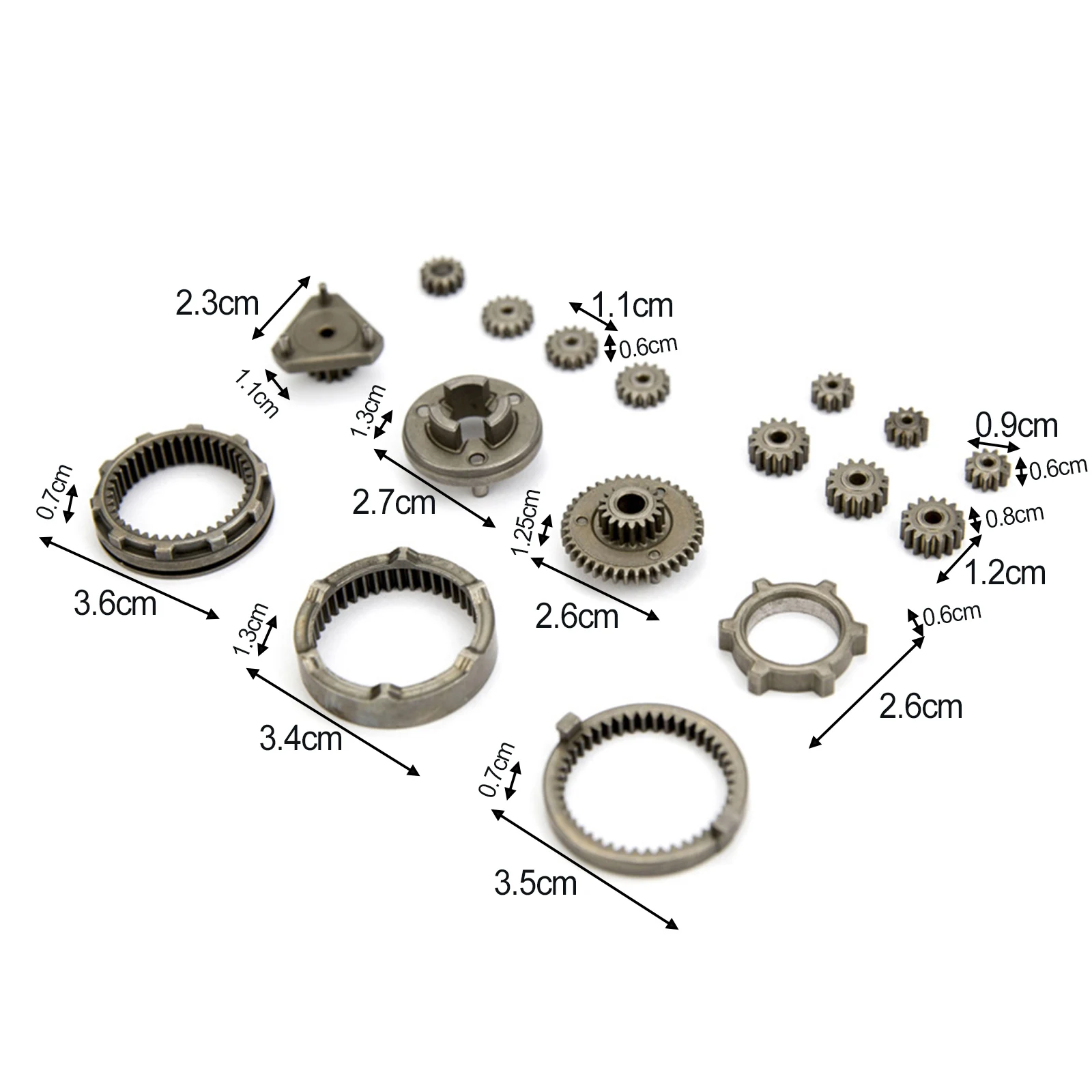 Drill Gear Components Self-locking Gear Set Metal Gear Set Good Working Effect Easy To Install Fine Workmanship