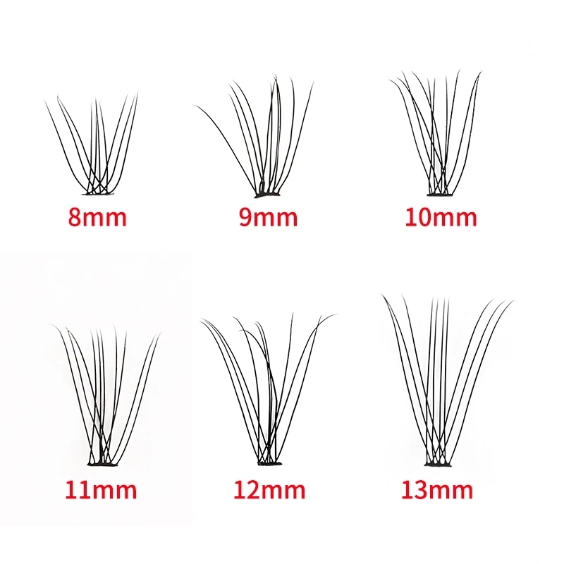Kit de Pestañas Postizas DIY, 120 Racimos, con Pegamento y Sellador, Soporte, Naturales, Extensiones, Herramientas de Maquillaje 2