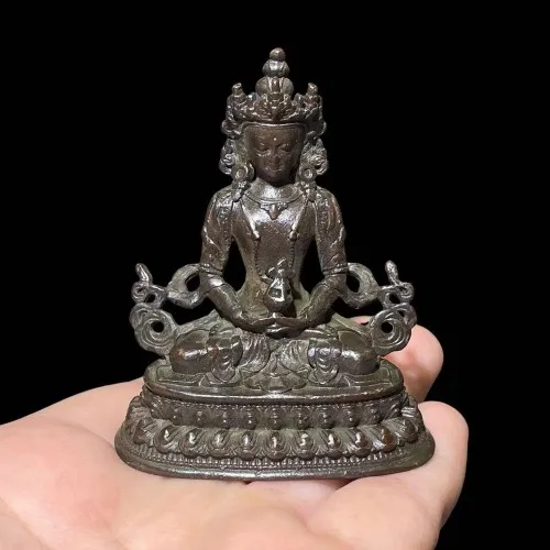 

Copper-zinc green Tara Buddha ornaments with Buddha to save the eight difficult Tara tantric ornaments