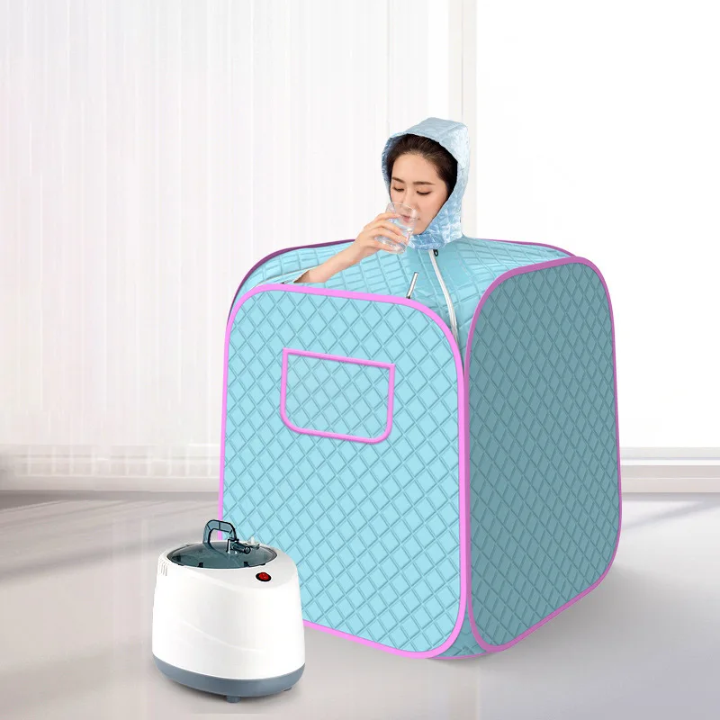 2025 new Portable Steam Sauna Home Sauna Generator Slimming Household Sauna Box Ease Insomnia Stainless Steel Pipe Support