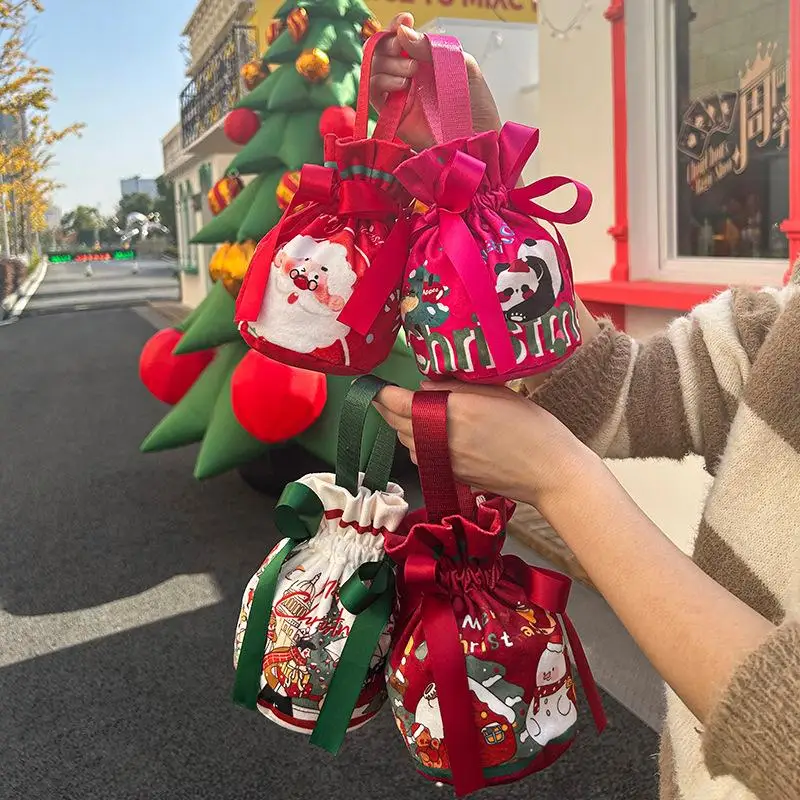 

More Than A Gift Bag - A Holiday Tradition Holder | Jolly Themed Tote To Carry Your Christmas Cheer & Sweet Surprises