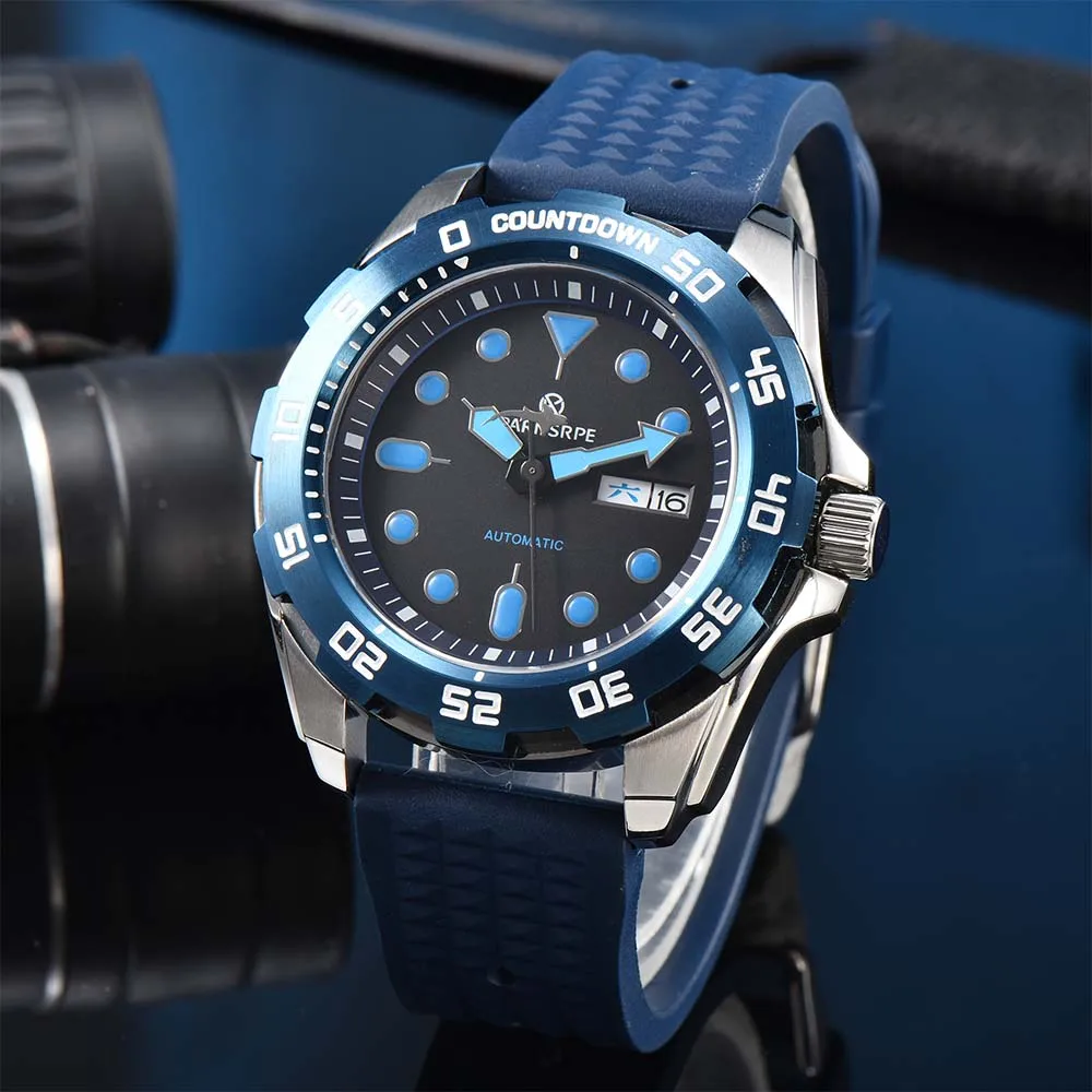 

Мужские часы Business 44MM NH36A, корпус из нержавеющей стали 316L, сапфировое стекло, светящиеся стрелки, водонепроницаемые, прозрачная задняя крышка
