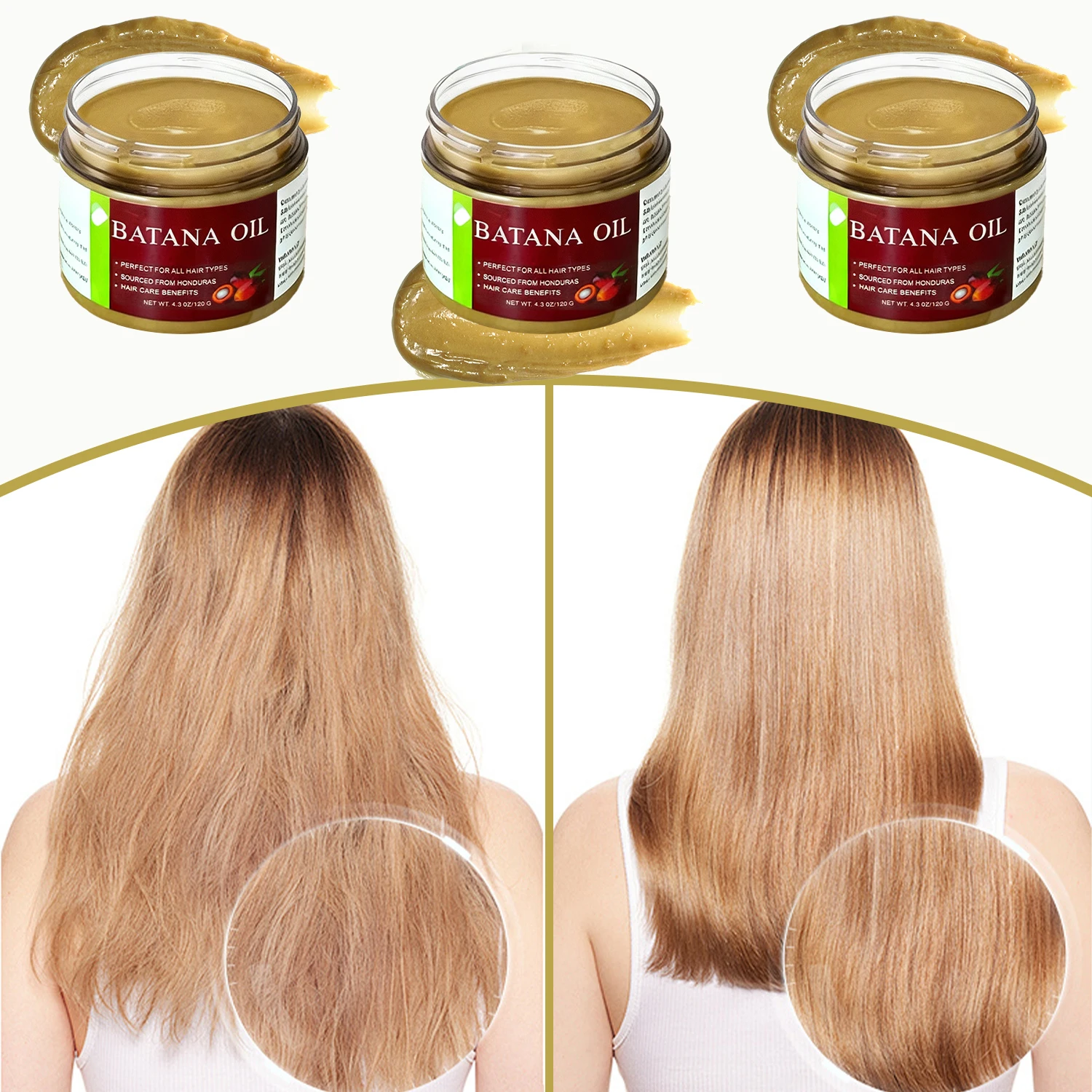 2Pc TLM  Batana Oil Hair Conditioner Relieve Frizz Smooth Hair Thicker Healthier Hair Conditioner Haircare Silky Hair Nutrition