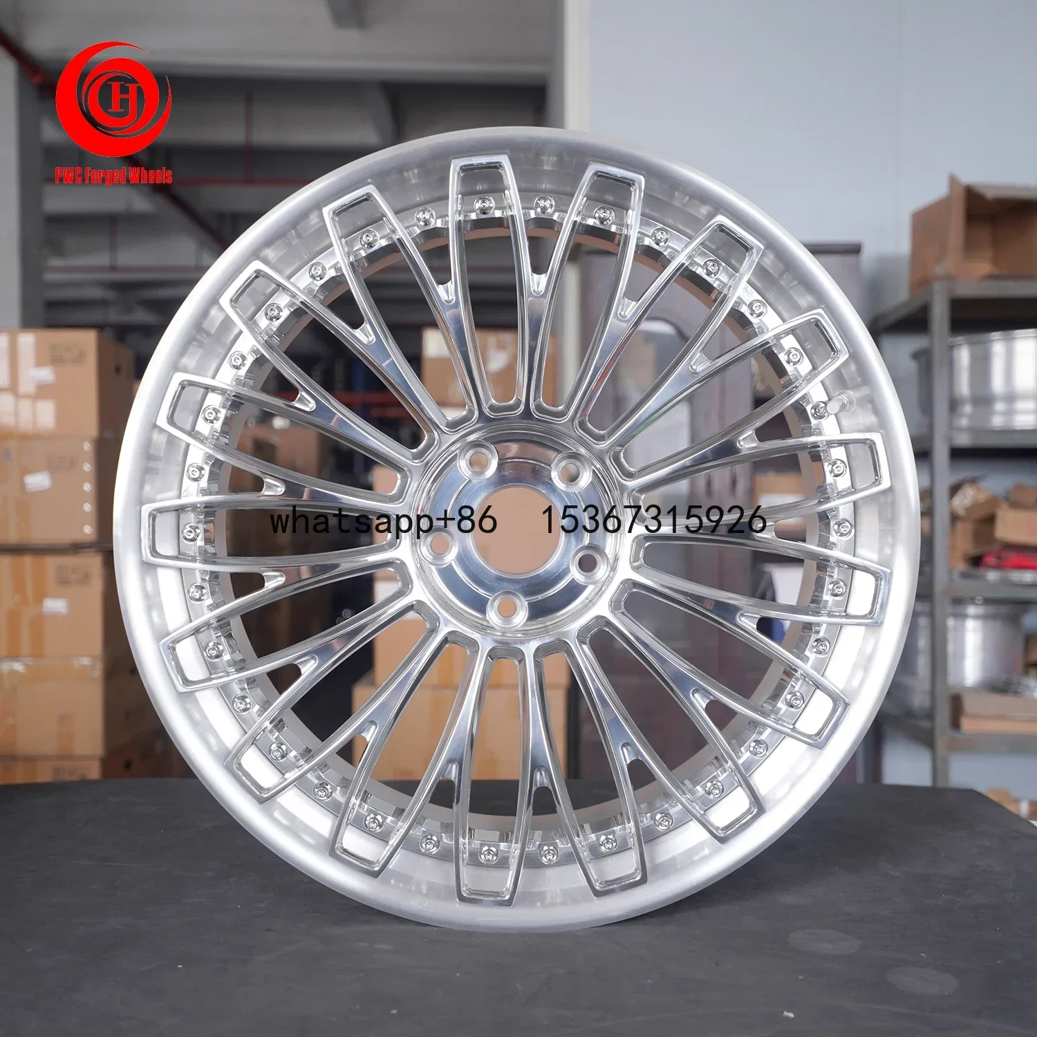 

3 piece wheels Forged 15 16 17 18 19 20 21 22 24 26 28 30 Inch rims T6 alloy passenger car wheels 3 Piece Forged Wheels