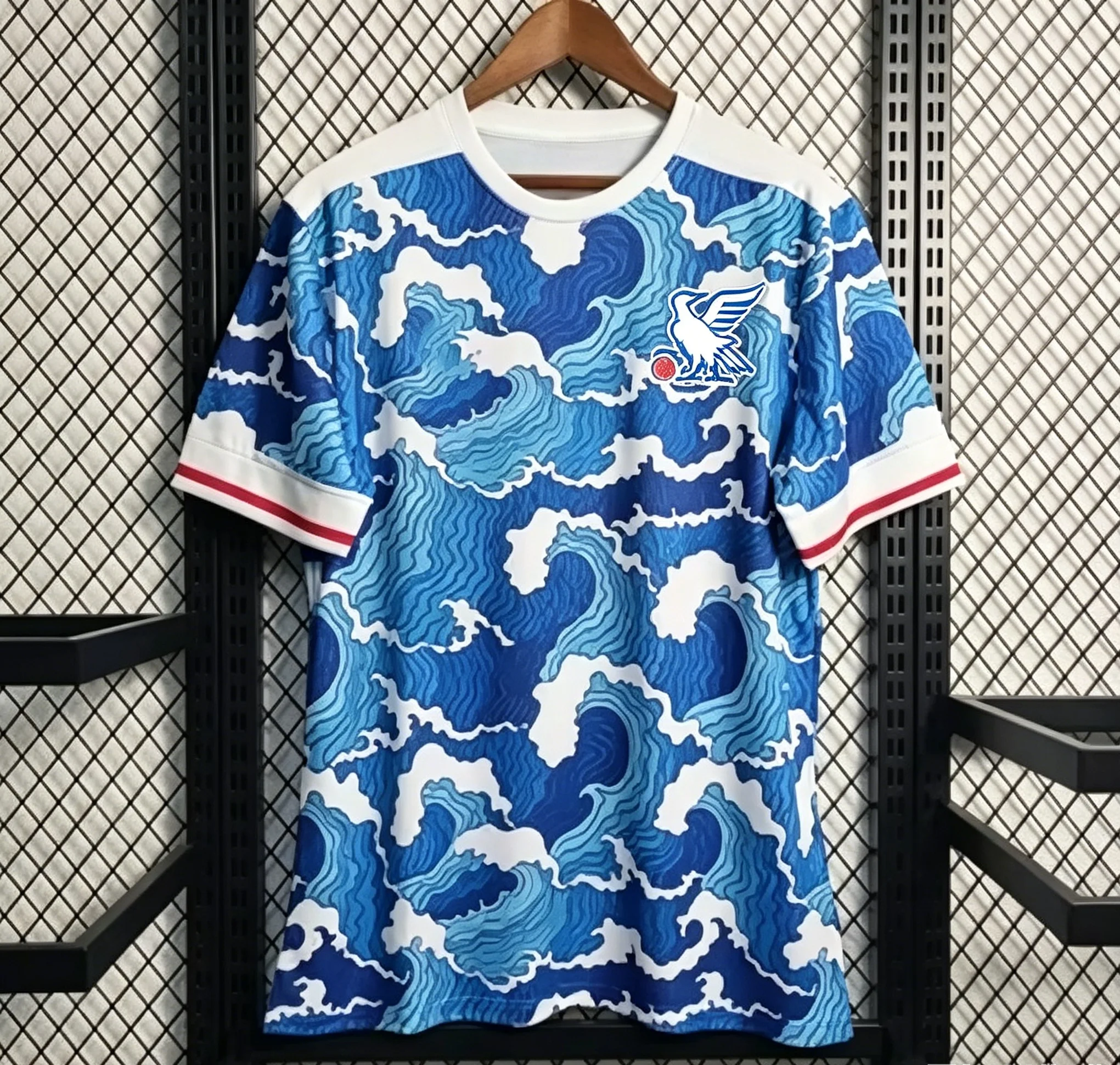 Vintage Ukiyo-e Ocean Wave Crystal Palace Supporter Jersey Breathable Quick Dry Top