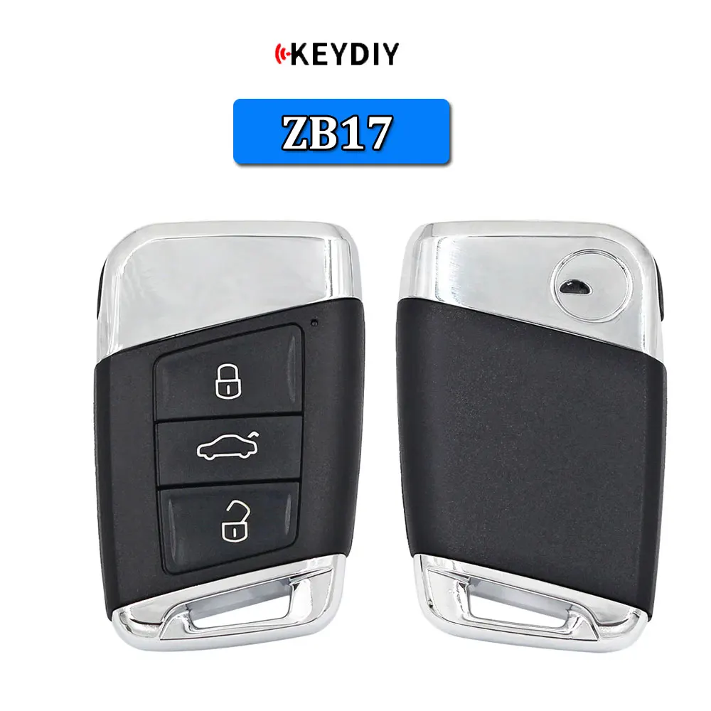 KEYDIY ZB17 Universal KD Smart Key 3 Buttons ZB Series Keyless Go Car Remote Control Key Fob for KD-X2 KD MAX Key Programmer