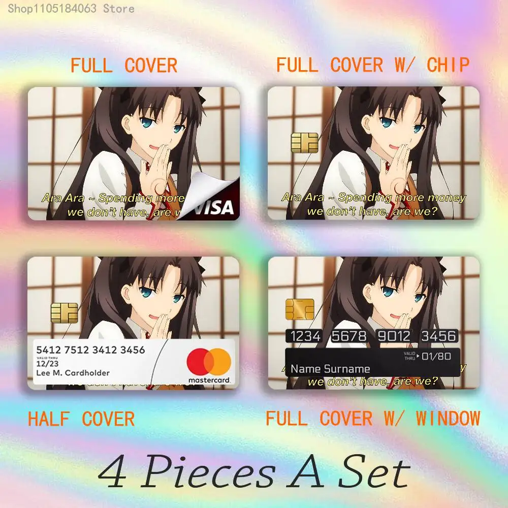 

Ara Ara Spending More Money Stickers Credit Visa Debit Bank Charge Card Bus Metro Waterproof Sticker Decal Decoration