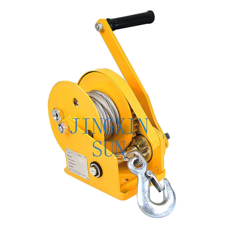 Easy to operate hand 1200 pounds small manual winch price
