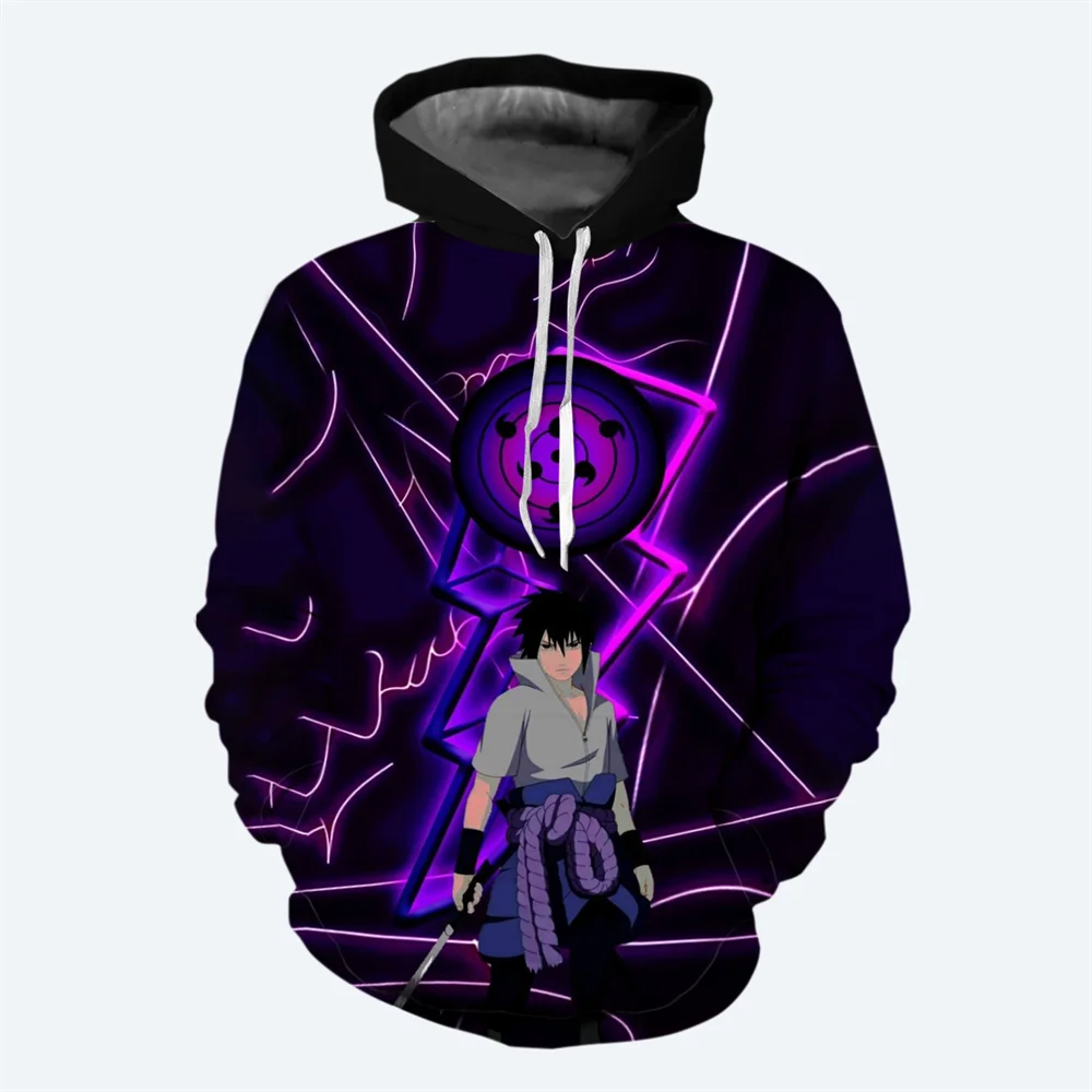 Uchiha Sasuke Boys Girls Hoodie Naruto Men's Hoodie 3D Print Japanese Anime Pullover Fashion Men's Hoodie Akatsuki Mens Clothing