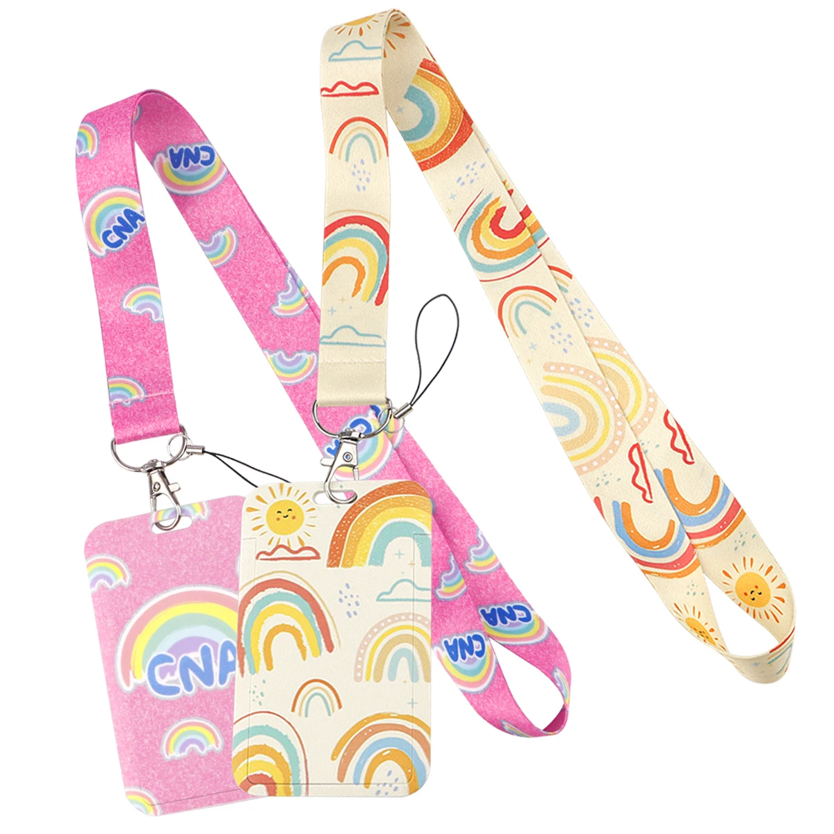 

Rainbow Serie Lanyard Badge Kids Gifts For Key Neck Strap Lanyard ID Card Holder Hang Rope Key Lanyard Neck Straps Accessories