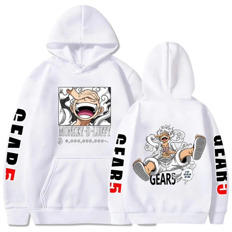 

One Piece GEAR 5 ROUFF ONE PIECE with Loose Hooded Sweater Hoodie Fall/Winter