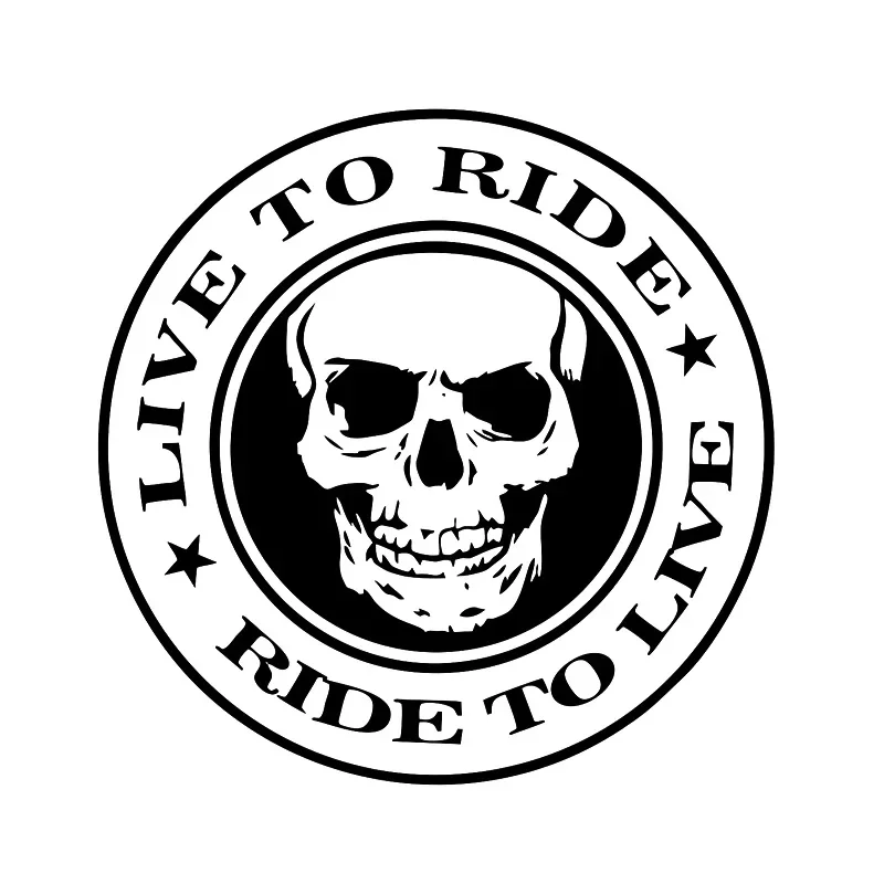 Live to Ride Sticker Motorcycle Helmet Decal Vinyl Chopper Biker Decor Cool Graphics Car Accessories Styling Car Sticker