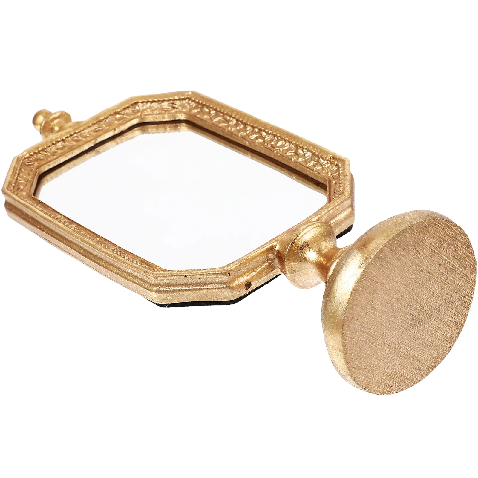 Elegant Desktop Mirror Retro Design Fashion Look Durable Material Suitable for Living Room Bedroom Desktop Mirror