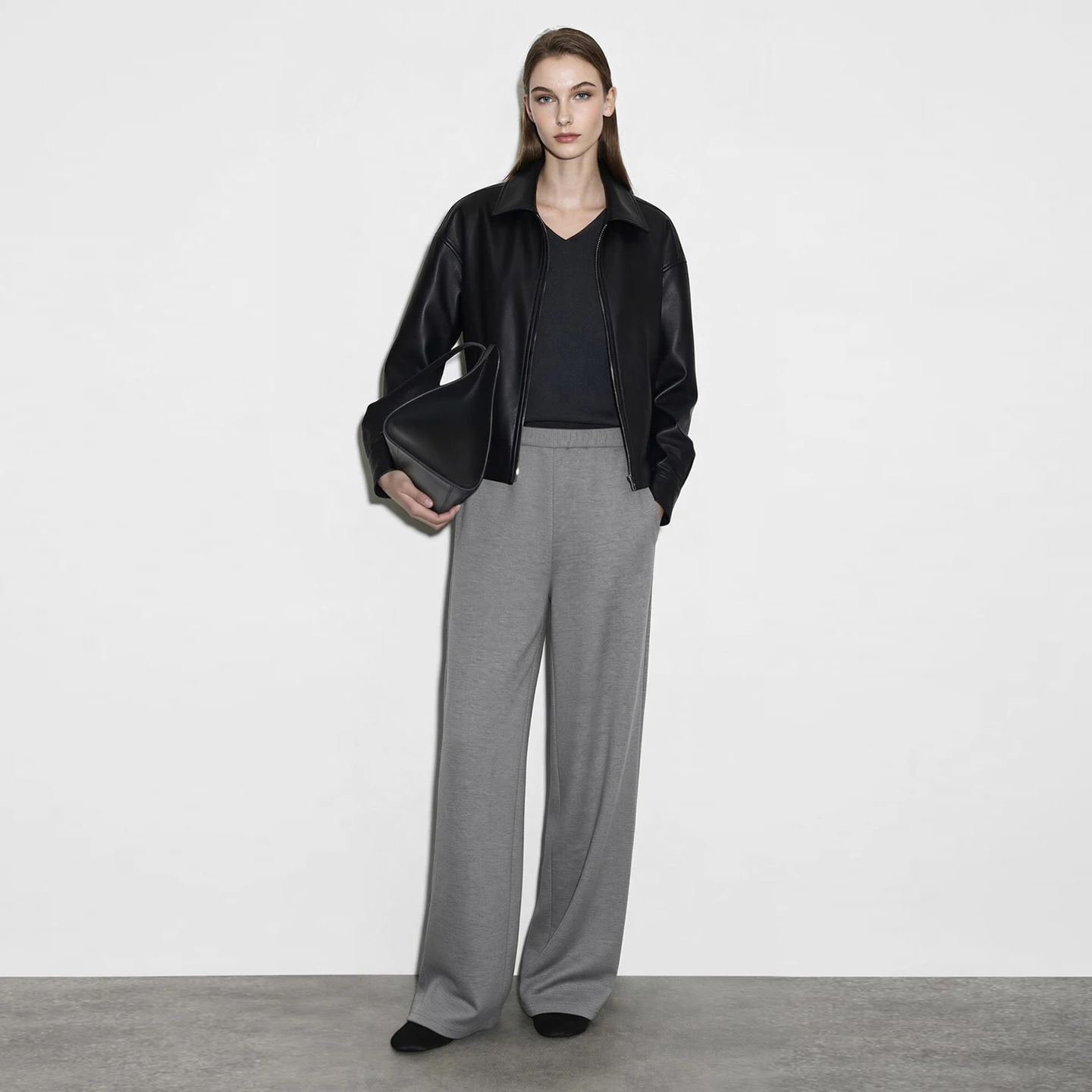 Amii Women's Trousers Loose Fit Elastic Waist Wide Leg Pants Autumn Casual Versatile Relaxed Comfortable Woman Pants 12653007