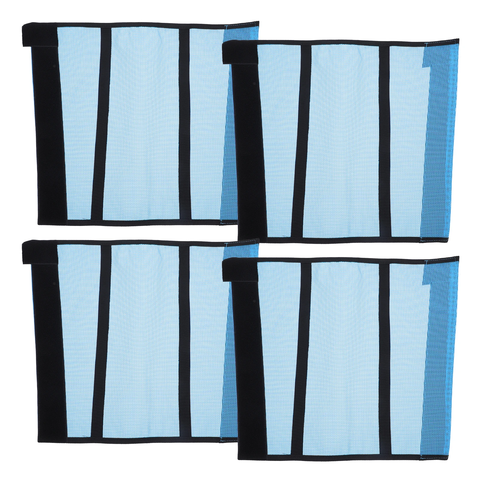 4Pcs Pelindung Kaki Kuda Desain Jaring Bernapas Ringan Set Pelindung Kaki Kuda Desain Jaring Plastik