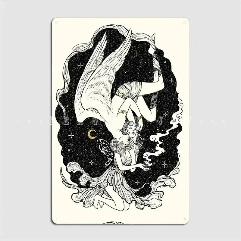 Psyche And Eros The Last Task Poster Metal Plaque Poster Club Home Home Create Tin Sign Poster